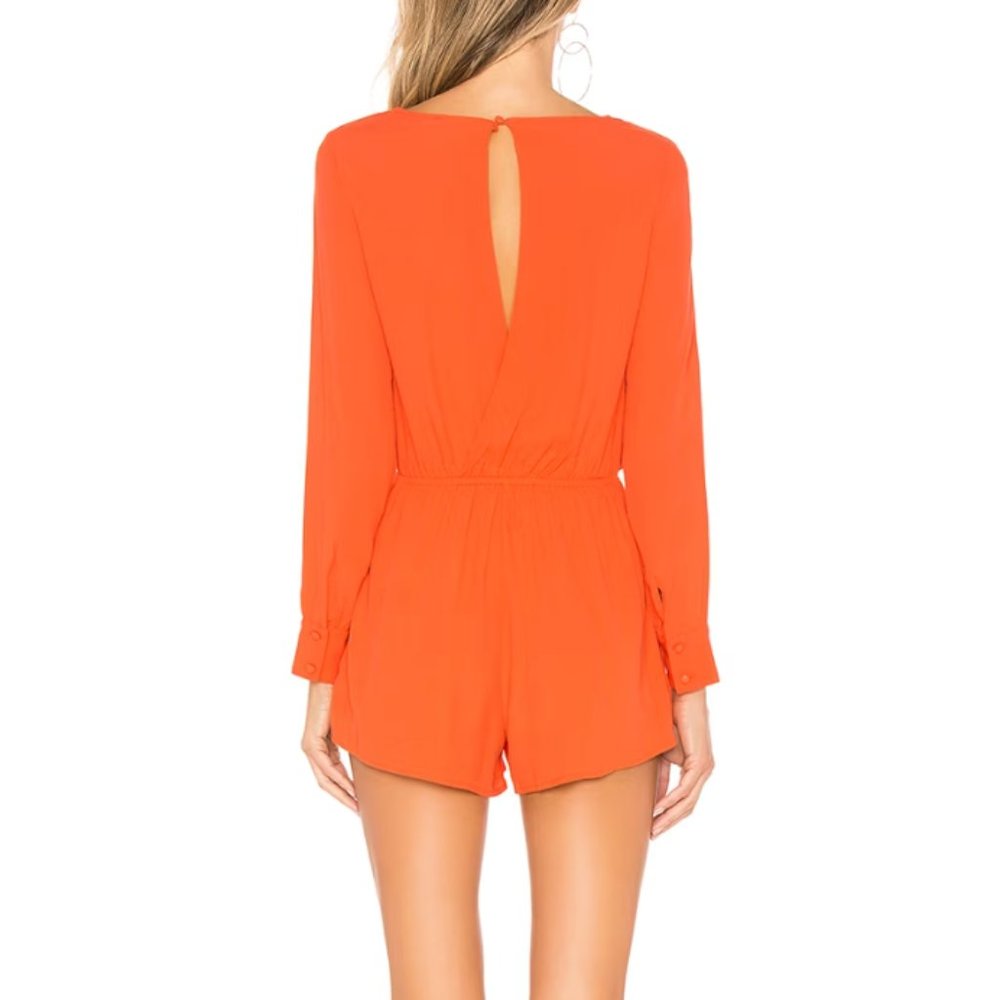 Superdown Tamara Open Front Romper Size Xs In Pop… - image 3
